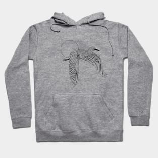 Snowy Egret Bird Hoodie